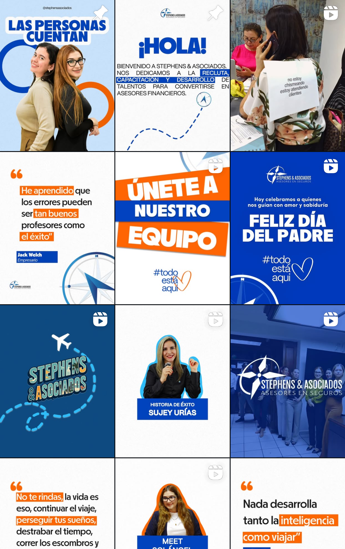 Feed de Instagram de la empresa Stephens & Asociados